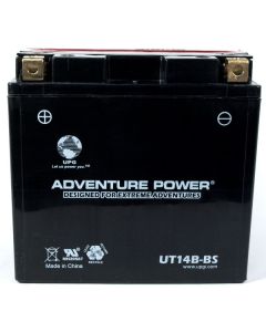 14B-BS (YT14B-4) 12V 210CCA 12Ah AGM Powersports Replacement Battery