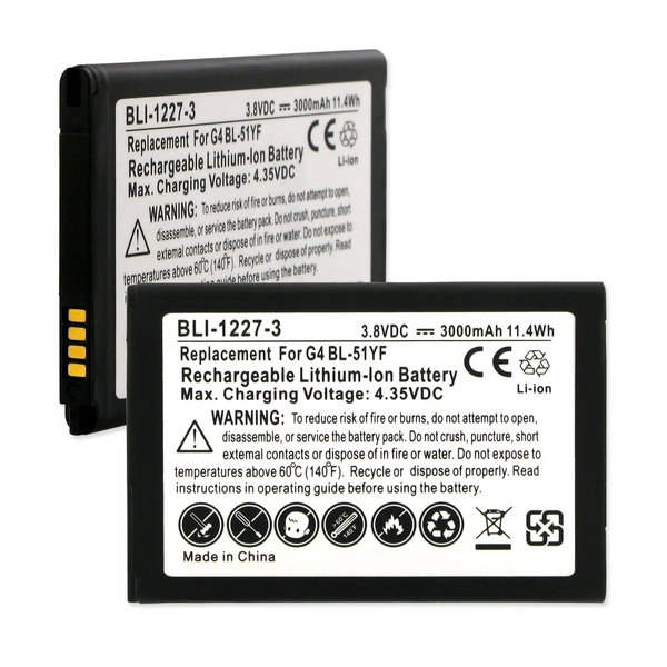 procent schotel Woedend BLI-1227-3.0 - LG G4 BL-51YH 3.8V 3000mAh - Battery Wholesale