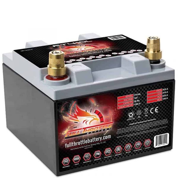 FullRiver FT410L 12V 925PHCA 410CCA 28Ah AGM Powersports Replacement Battery
