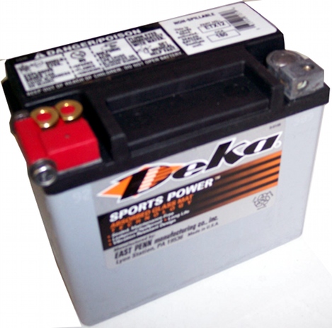 Deka ETX12 12V 180CCA 10Ah AGM Powersports Battery by East Penn